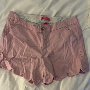 Lilly Pulitzer Pink Scalloped Shorts